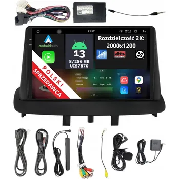 Autorádio 2DIN AUTORÁDIO S NAVIGACÍ ANDROID RENAULT MEGANE 3 III 8/256 GB DSP CARPLAY LTE