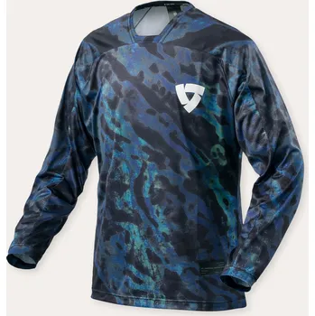 cyklistický dres REVIT dres EMULSION blue/black - S