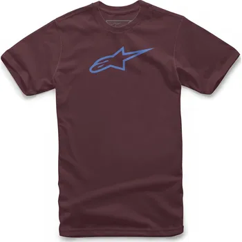 Pánské tričko ALPINESTARS triko AGELESS maroon/blue - M