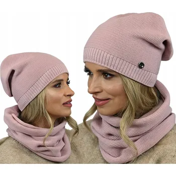 Čepice Alur sada: čepice a nákrčník (rolák), univerzální velikost, růžová