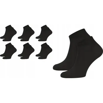 Pánské ponožky YOCLUB krátké černé kotníkové ponožky Ponožky BALENÍ 6 KUSŮ 43-46