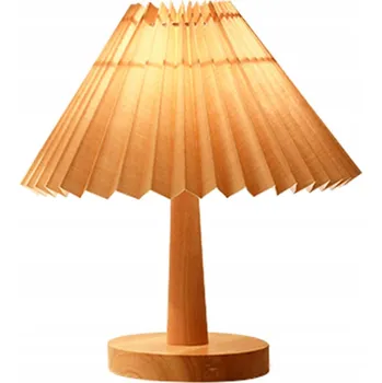 Lampička Plisovaná stolní lampa Stolní lampičky Noční lampa LED