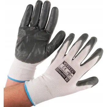 Pracovní rukavice Pracovní Rukavice Ochranné rukavice Verken GreyNit 9-L 12 PAR Upírky BOZP