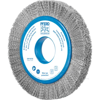 Brusný kotouč Pferd 79183726 | Rotační kartáč na odjehlení, brusné štětiny RBUP 20025/50,8 SIC80 1,10