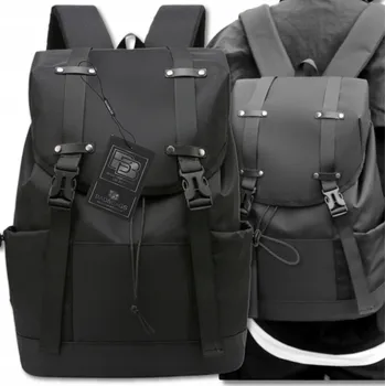 Sportovní batoh Plecak CZARNY Do Samolotu PODRÓŻNY Miejski BAD&BAGS Voděodolný Příruční