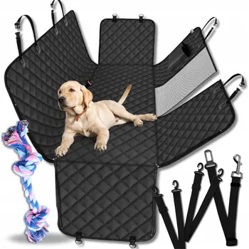 přepravka pro zvíře POTAH PRO PSA DO AUTA SE SÍŤKOU 600D ČERNÝ PŘEPRAVNÍK PODLOŽKA XXL DÁREK