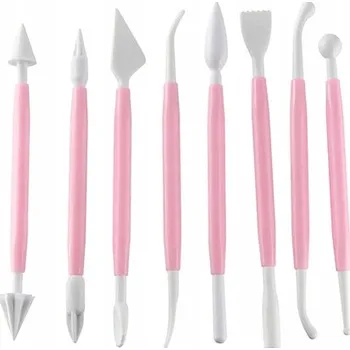 Jedlá dekorace na dort Szpatułki PATYCZKI na Zdobení Dortů a Modelování Cukrové Hmoty x8