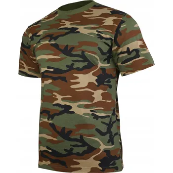 Pánské tričko Tričko Pánské vojenské tričko Mil-Tec pod bavlněnou uniformu Woodland 6XL