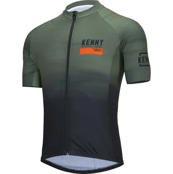 cyklistický dres KENNY cyklo dres TECH 22 Summer kaki - XL