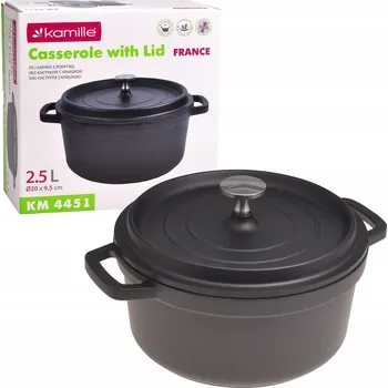 Hrnec TRADIČNÍ HLINÍKOVÝ HRNEC S VÍČKEM, PLYNOVÁ INDUKCE, KAMILLE