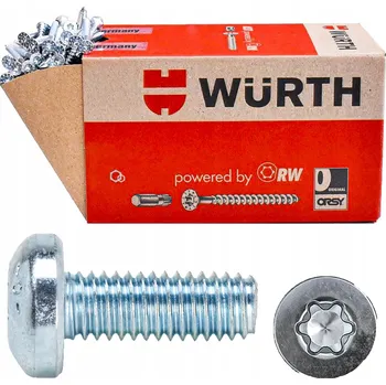 Šroub Šrouby Vruty Samořezné šrouby do plechu M3,5X8 200ks WURTH