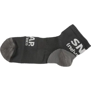 Pánské ponožky SNAP INDUSTRIES ponožky LOGO Short grey/black - 47-50