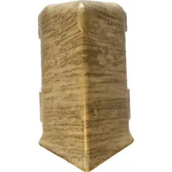 soklová lišta VNĚJŠÍ ROH k Soklové Liště PCV Quadro 55mm DUB MONASTER