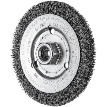 Příslušenství k brusce Pferd 43502301 | Rotační kartáč pro úhlovou brusku zvlněný drát POS RBU 12512/M14 ST 0,30