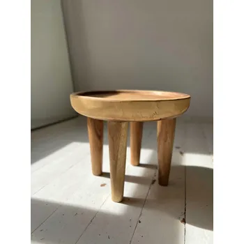 Konferenční stolek Konferenční stolek Kulatý 50 cm Dřevěný stolek do obýváku a ložnice SUAR S