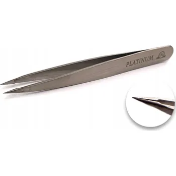 Péče o řasy a obočí Profesionální pinzeta na zarůstající chloupky a obočí PLATINUM