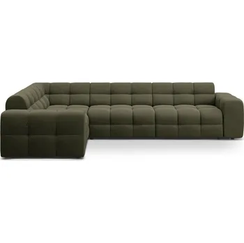 Pohovka Zelená rohová pohovka (levý roh/do L) Kendal – Micadoni ID_1780426