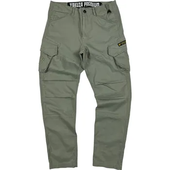 YAKUZA 3752 Cargo Pants světle šedé/olivové - S