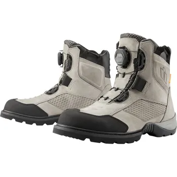 Moto obuv ICON boty STORMHAWK Waterproof grey - 44,5