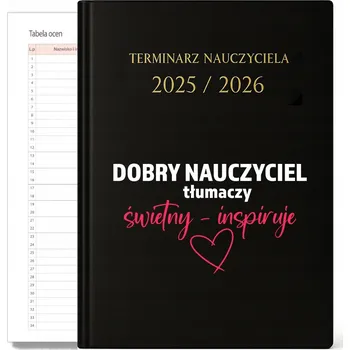 Kalendář Knižkový kalendář pro učitele 2026 A5 černý