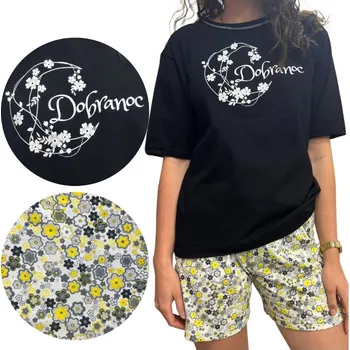 Dámské pyžamo DÁMSKÉ PYŽAMO KRÁTKÝ RUKÁV KRÁTKÉ KRAŤASY LETNÍ BAVLNĚNÉ XL