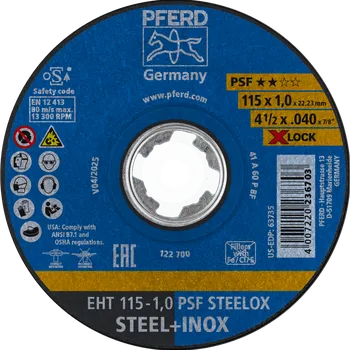 Brusný kotouč Pferd 69121092 | EHT 115-1,0 PSF STEELOX (TIN 10)