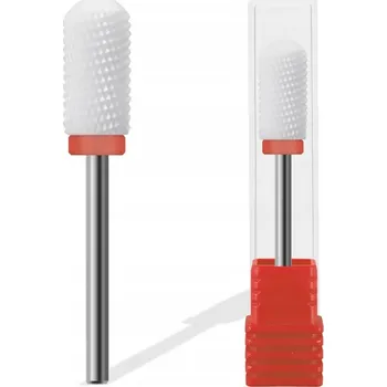 Keramická fréza na nehty Válec oválný jemná pro hybridní, gelové a akrylové nehty XF