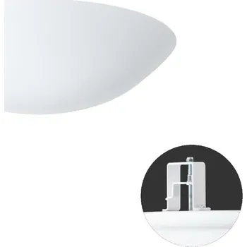 Koupelnové svítidlo OSMONT TIT52511 TITAN V2 stropní/nástěnné plastové polovestavné svítidlo bílá IP44 2x25W E27 HF