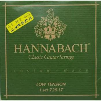 Struna pro kytaru a smyčcový nástroj Hannabach Struny pro klasickou kytaru série 728 Low tension Custom MadeSada- 3x diskant/karbon 728LTC 5923
