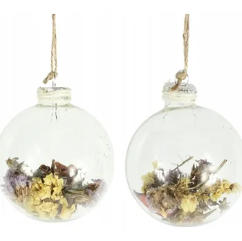 Vánoční dekorace WESTWING Vánoční Koule se sušenými květy, 2 ks, 8 cm