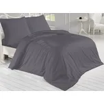 Brotex Prodloužené povlečení Satén 140x220, 70x90cm antracitové