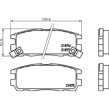 Brzdová destička Textar 2187501 Sada brzdových destiček, kotoučové brzdy