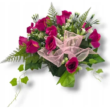 Smuteční dekorace SEZONA Hřbitovní Dekorace 35 Cm Růžová