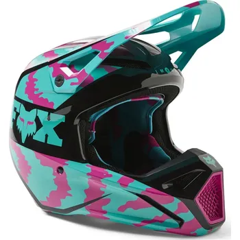 Helma na motorku FOX V1 Nuklr teal M