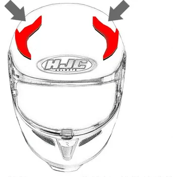 Helma na motorku HJC ventilace FG-17 Horní black