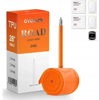 Duše na kolo Super lehká cyklistická duše 700C pro silniční kolo, ventilek 45 mm