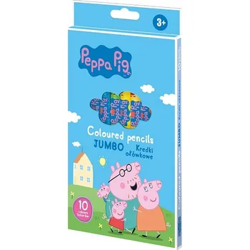 Pastelka Prasátko Pepa Astra tlusté trojúhelníkové Pastelky JUMBO 12 barev