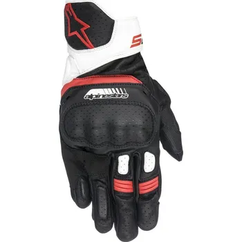 Moto rukavice ALPINESTARS rukavice SP-5 černé/bílé/červené 2025 - M