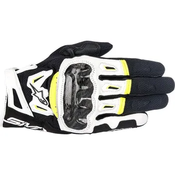 Moto rukavice ALPINESTARS rukavice SMX-2 AIR CARBON V2 black/white/fluo yellow - XL