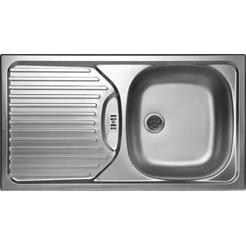 Granitový dřez Jednokomorový dřez Pyramis ocel stříbrný