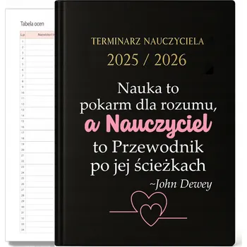 Kalendář Knižkový kalendář pro učitele 2026 A5 černý
