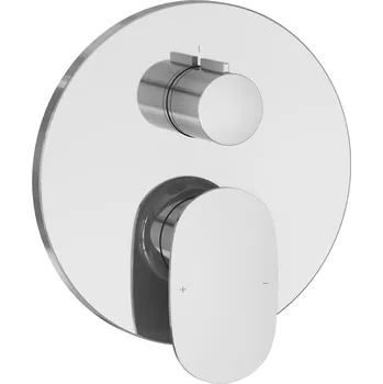 Vodovodní baterie Nástěnná vanová a sprchová baterie Ravak Spring stříbrná