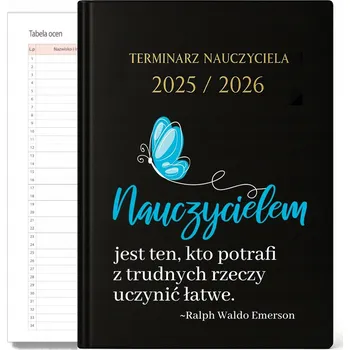 Kalendář Knižkový kalendář pro učitele 2026 A5 černý