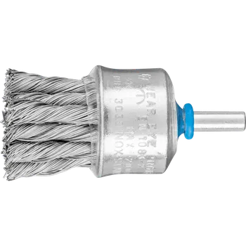Drátěný kartáč Pferd 43209004 | Štětcový kartáč splétaný se stopkou PBG 3028/6 INOX 0,35