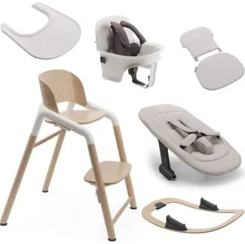 Jídelní židlička Bugaboo Giraffe Rostoucí židlička s příslušenstvím - Neutral Wood/White