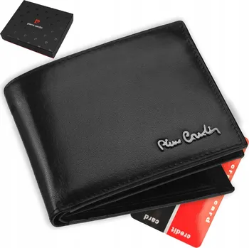 Peněženka Peněženka Pierre Cardin , přírodní kůže, černá - muž