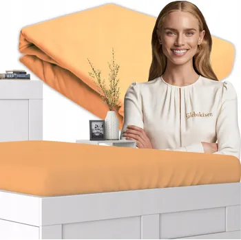 Prostěradlo Prostěradlo JERSEY S Gumou 80x180 Lososové