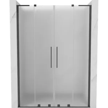 Mexen Velar L Duo sprchové dveře posuvné 140 cm, matné, kartáčovaný gun gray - 871-140-003-32-66 Sprchové dveře