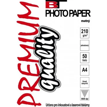 Fotopapír BT fotopapír matný A4 - 210g (50listů) (24574)