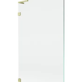 Vanová zástěna Mexen Lunar L sprchová zástěna jednokřídlá 100 x 150 cm, transparentní, zlatý kartáčovaný - 897L-100-000-55-00 Vanové zástěny